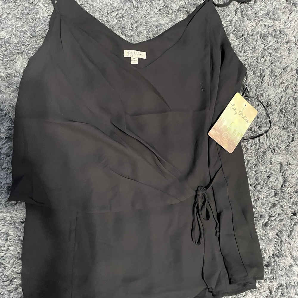 Black tank top